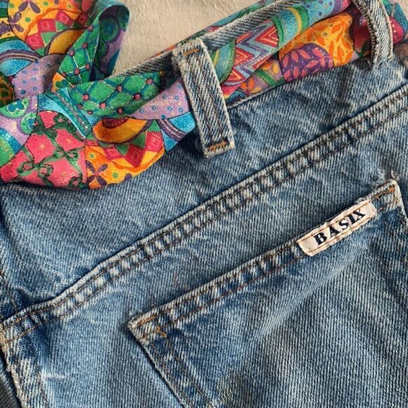 Recycled Jeans Apron Hand Crafted Easter Eggs Waist Tie Pockets - Picture 4 of 6